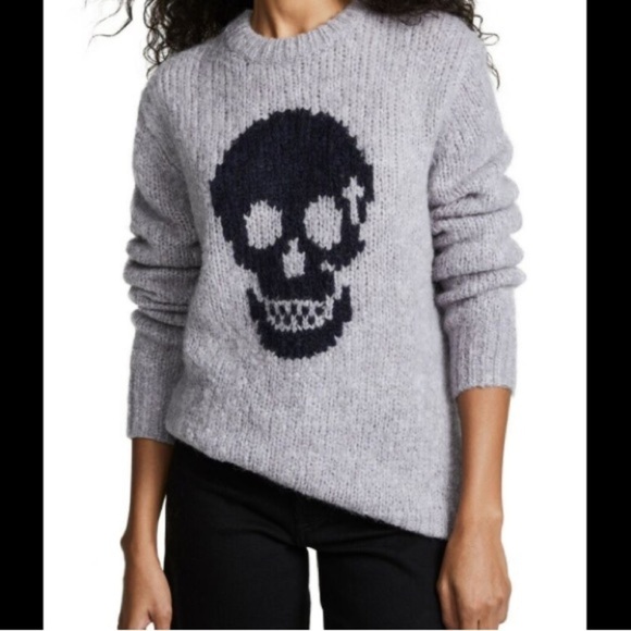 Skull Cashmere Madonna wool alpaca blend sweater in grey tones. Size small - Picture 1 of 5